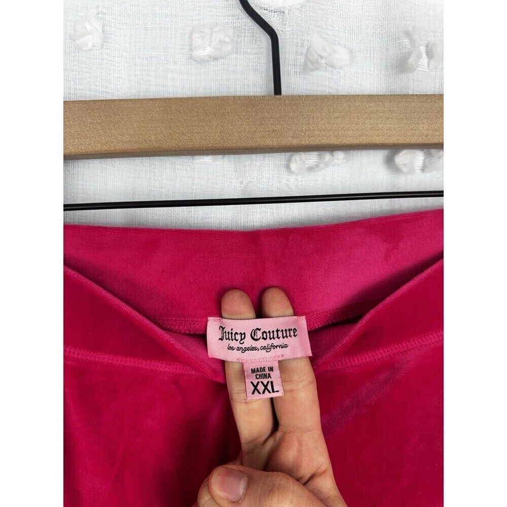 Juicy Couture Womens Pink Sweatpants Velour Size XXL Bootcut Pull On Pants - Picture 5 of 6